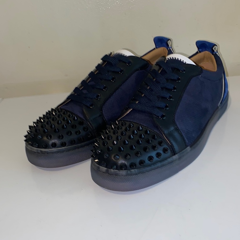 Blue & Black Christian Louboutin (red bottoms) *worn twice*